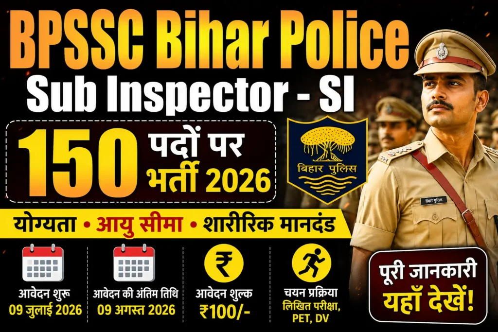 bpssc-police-si-150-post-recruitment-2026